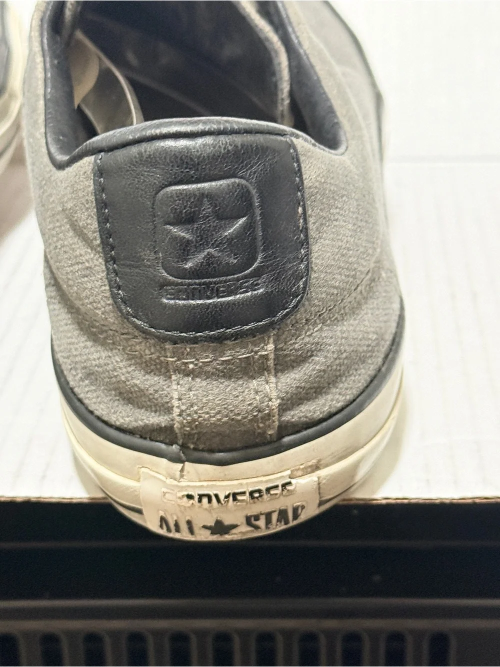 Converse John Varvatos Chuck Taylor Slip On Laceless Gray Vintage Men's Sz 10.5